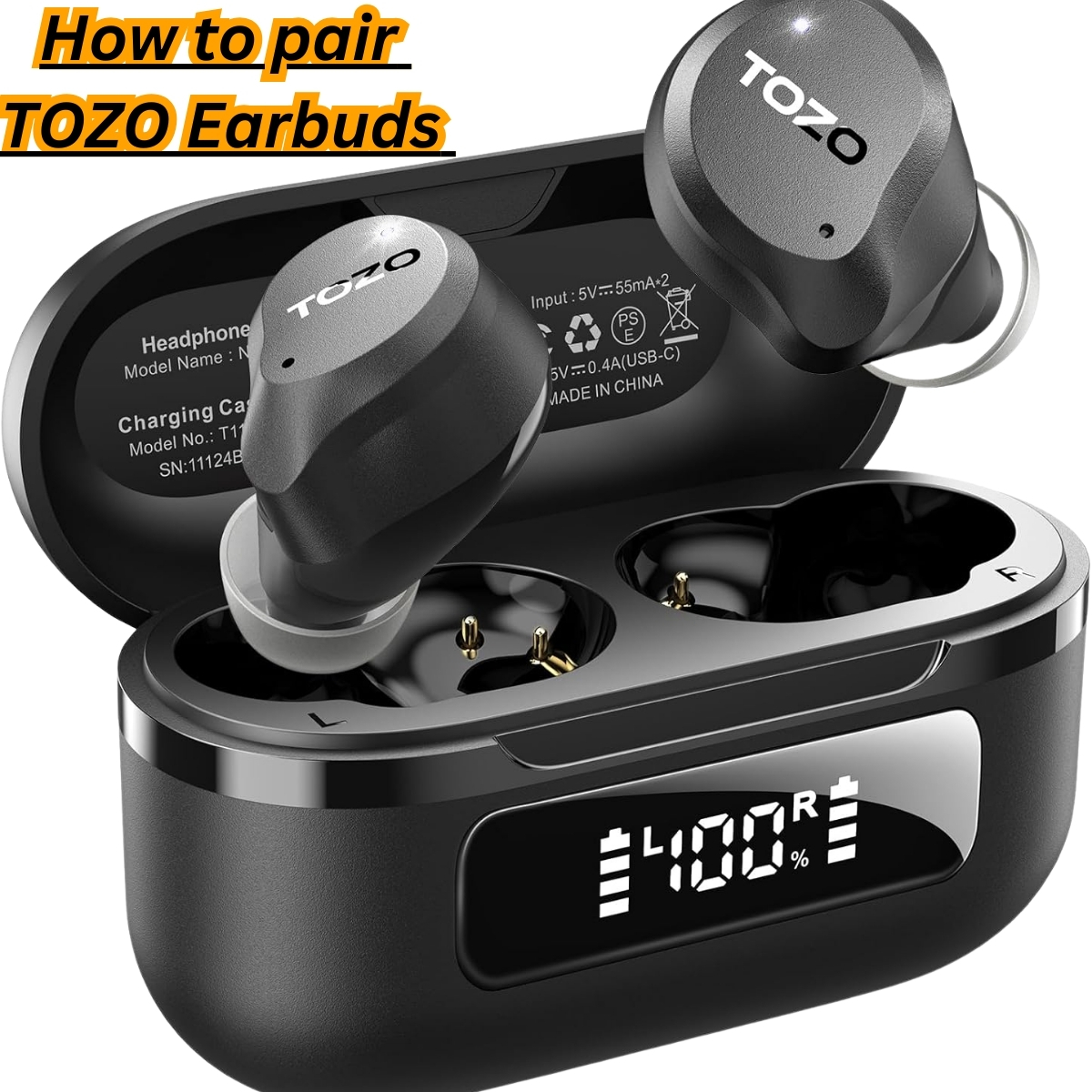 how to pair TOZO earbuds